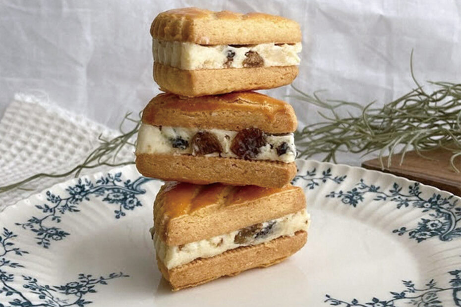 酒粕レーズンのバターサンド